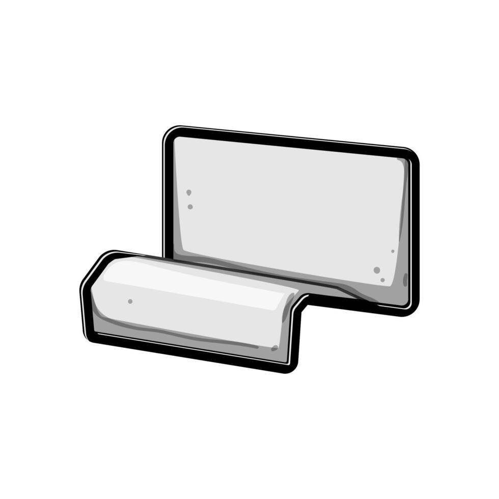 display business card holder cartoon vector illustration