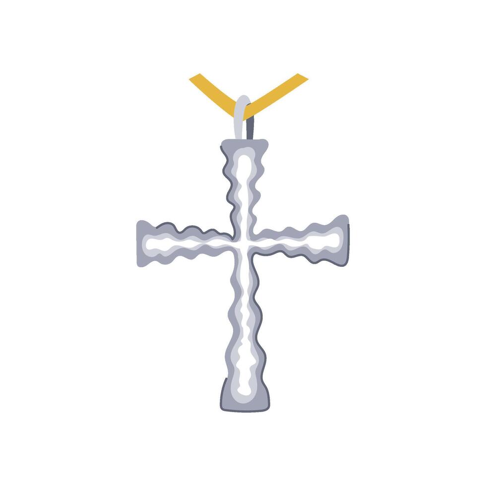 christ cross christian cartoon vector illustration