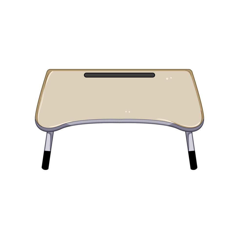 bank laptop stand cartoon vector illustration