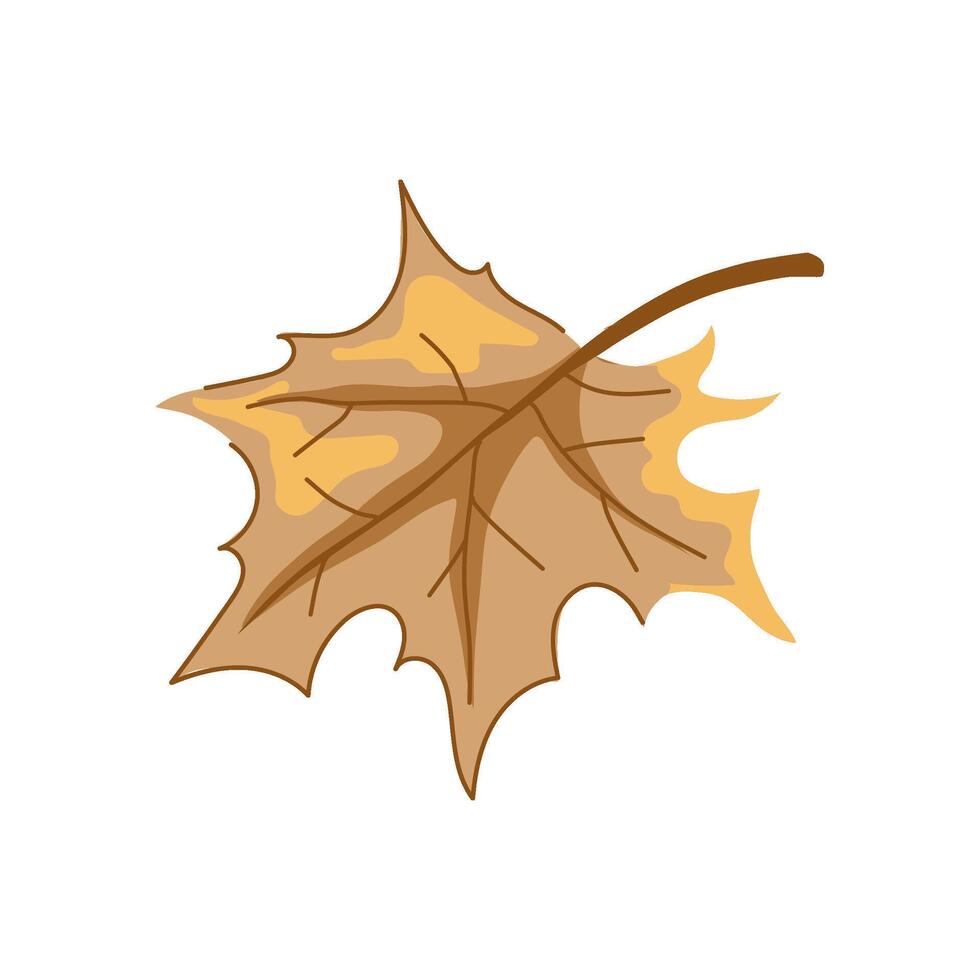 leaves maple leaf cartoon vector illustration
