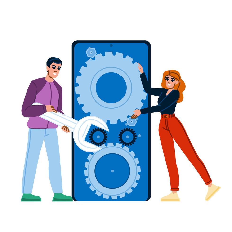 space mobile optimization vector