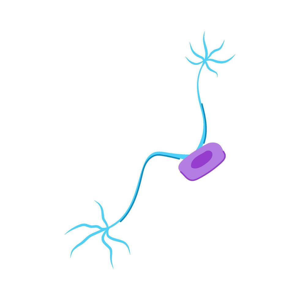 ai neurons cartoon vector illustration