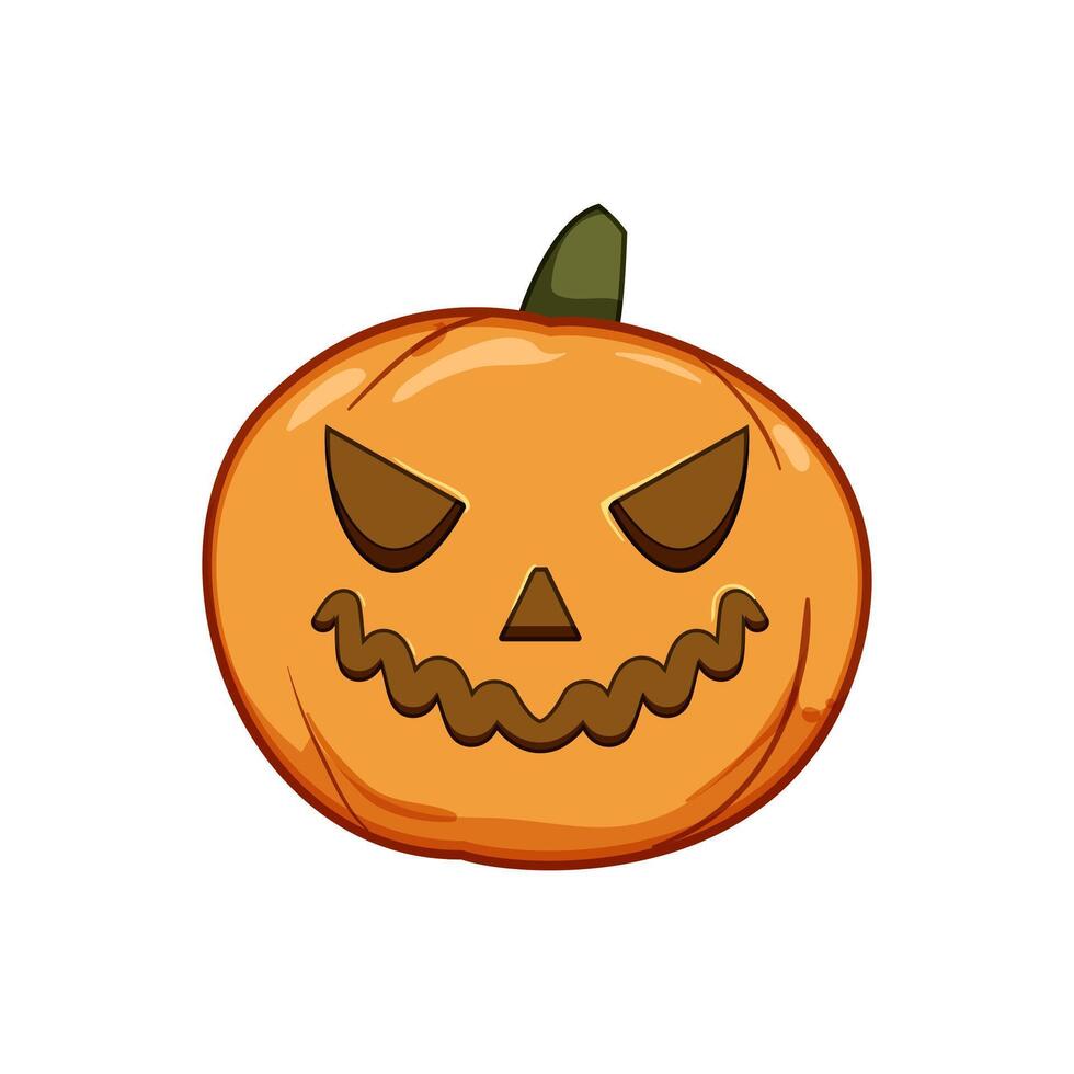 ghost pumpkin halloween character cartoon vector illustration