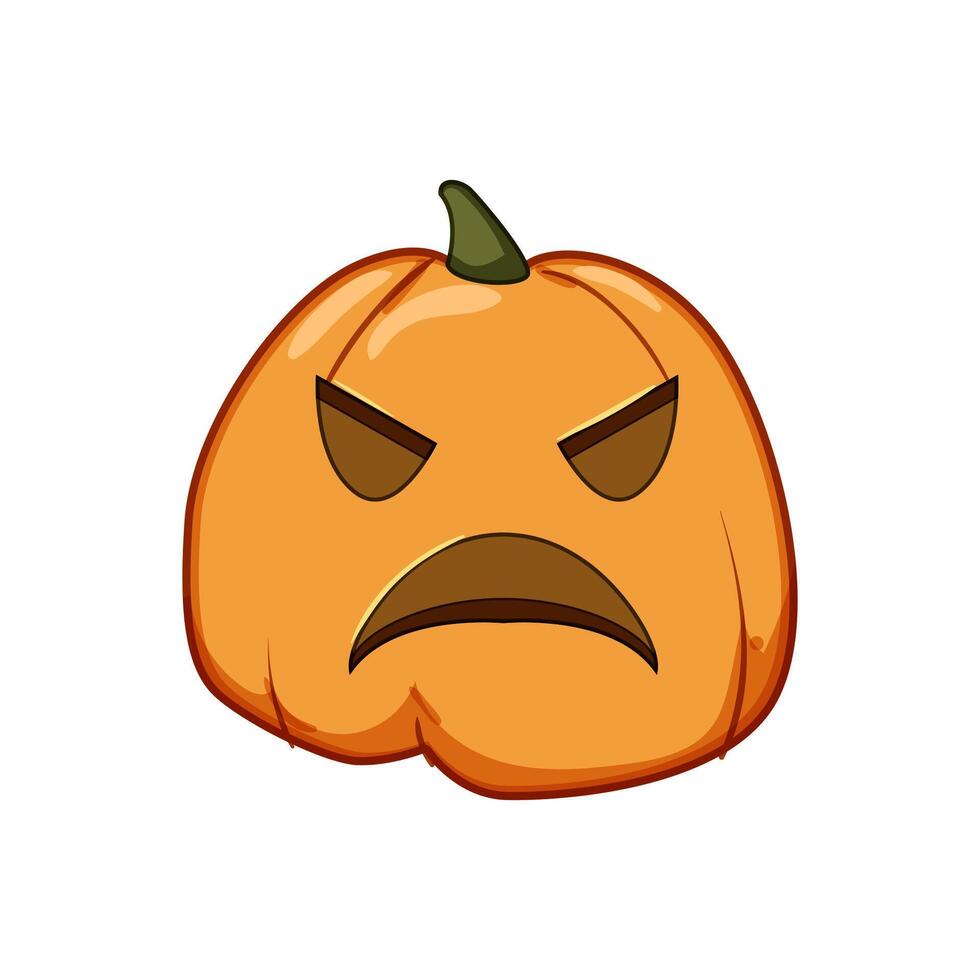 october pumpkin halloween character cartoon vector illustration