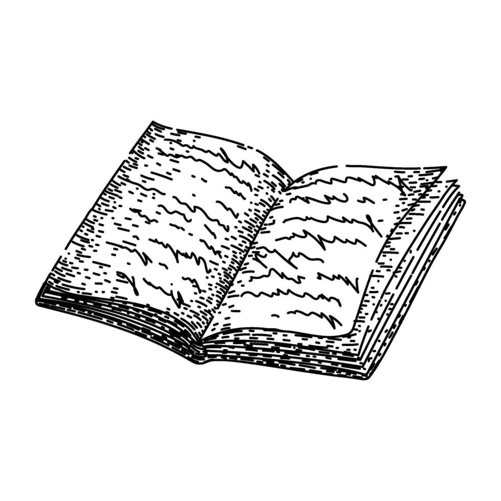 book reading sketch hand drawn vector