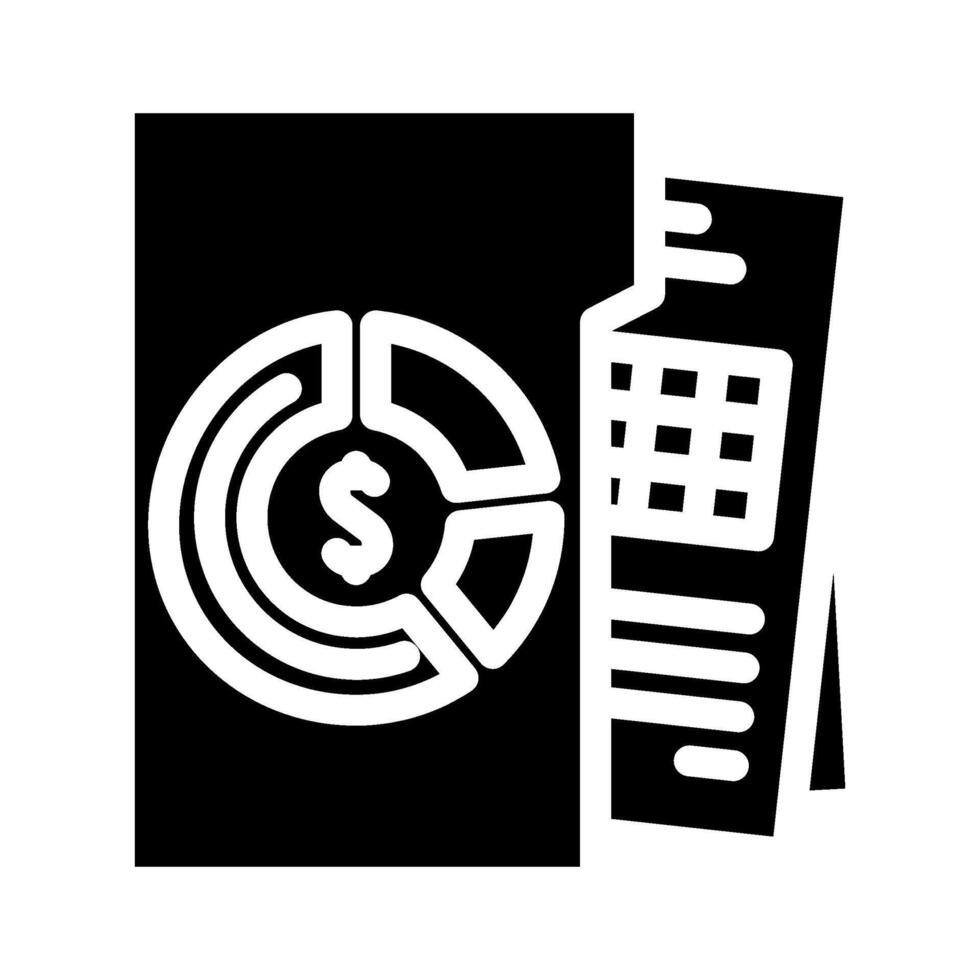 budgeting financial advisor glyph icon vector illustration
