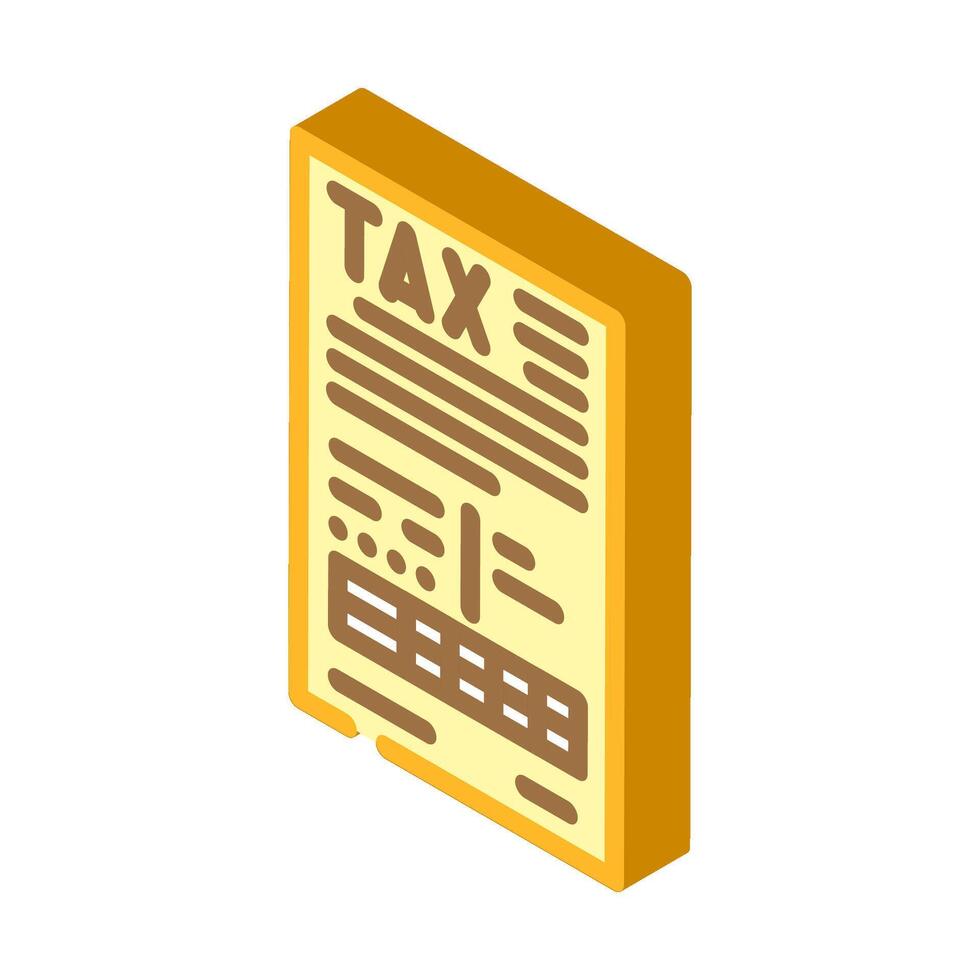 tax planning financial advisor isometric icon vector illustration