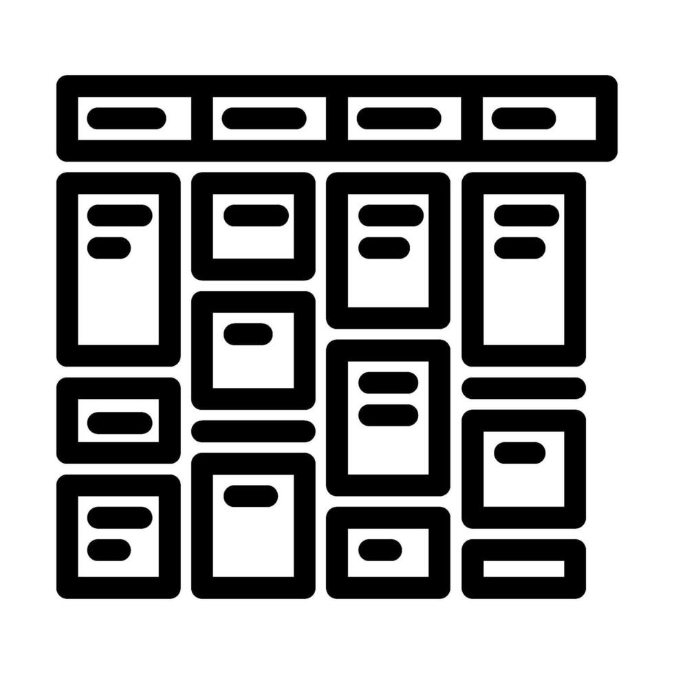 blocking time management line icon vector illustration