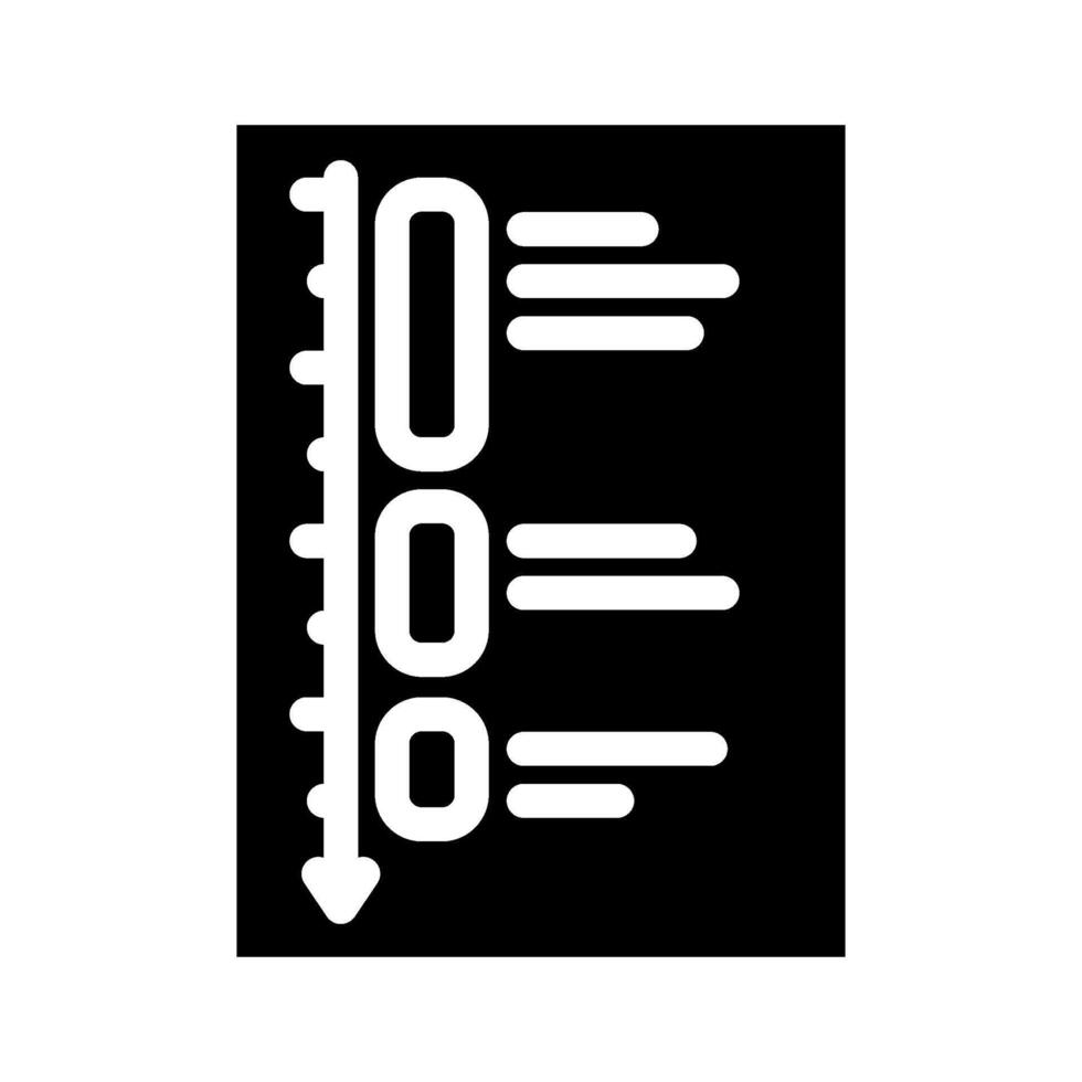 deep work time management glyph icon vector illustration