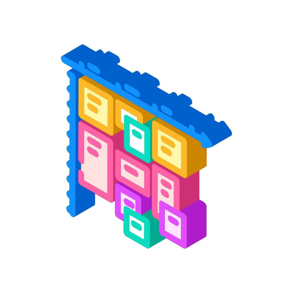 timeboxing time management isometric icon vector illustration