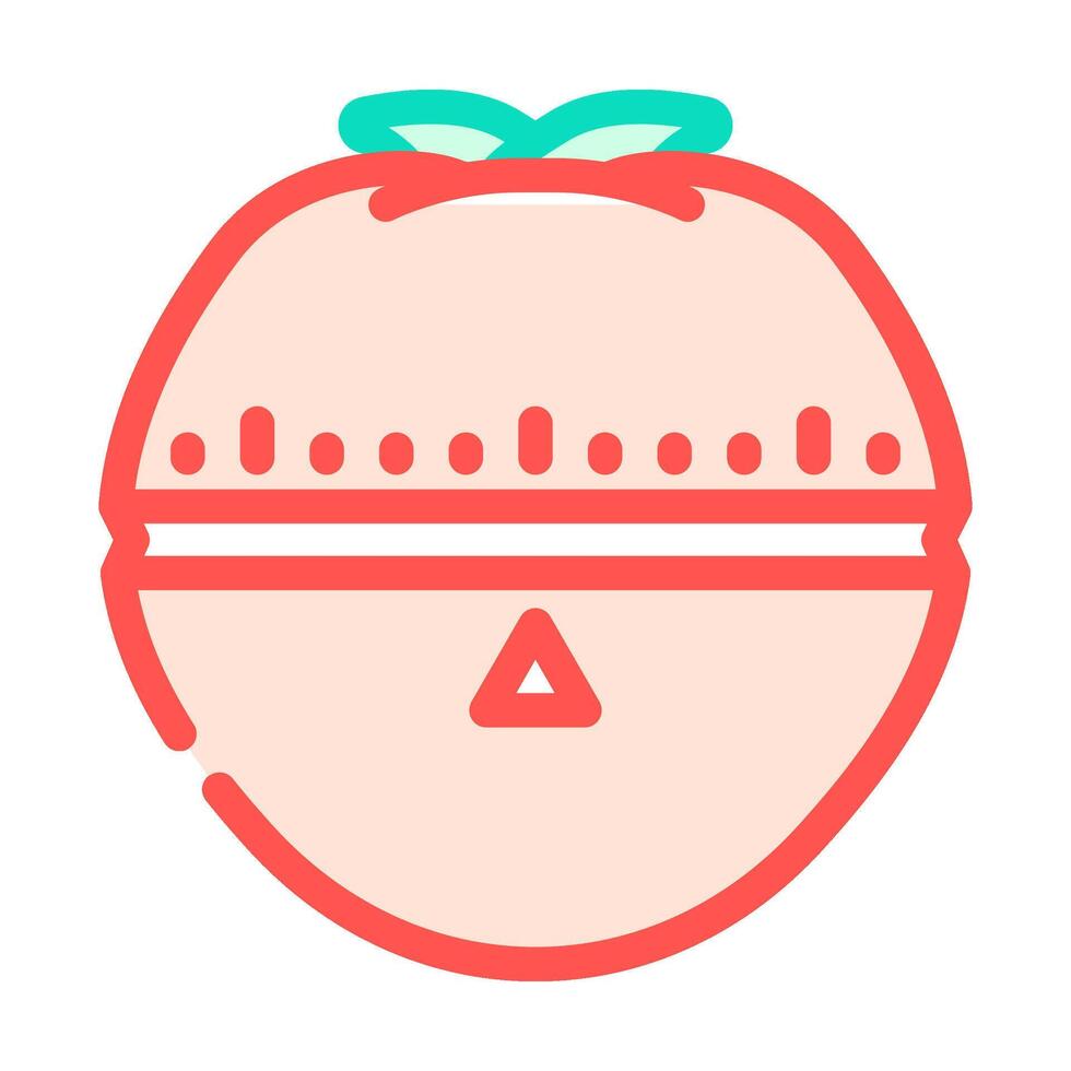 pomodoro technique time management color icon vector illustration