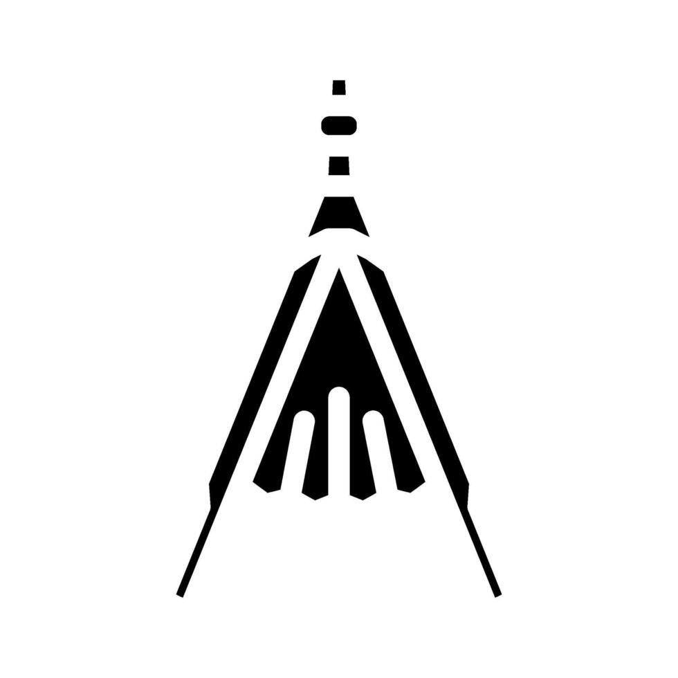 bellows blacksmith metal glyph icon vector illustration