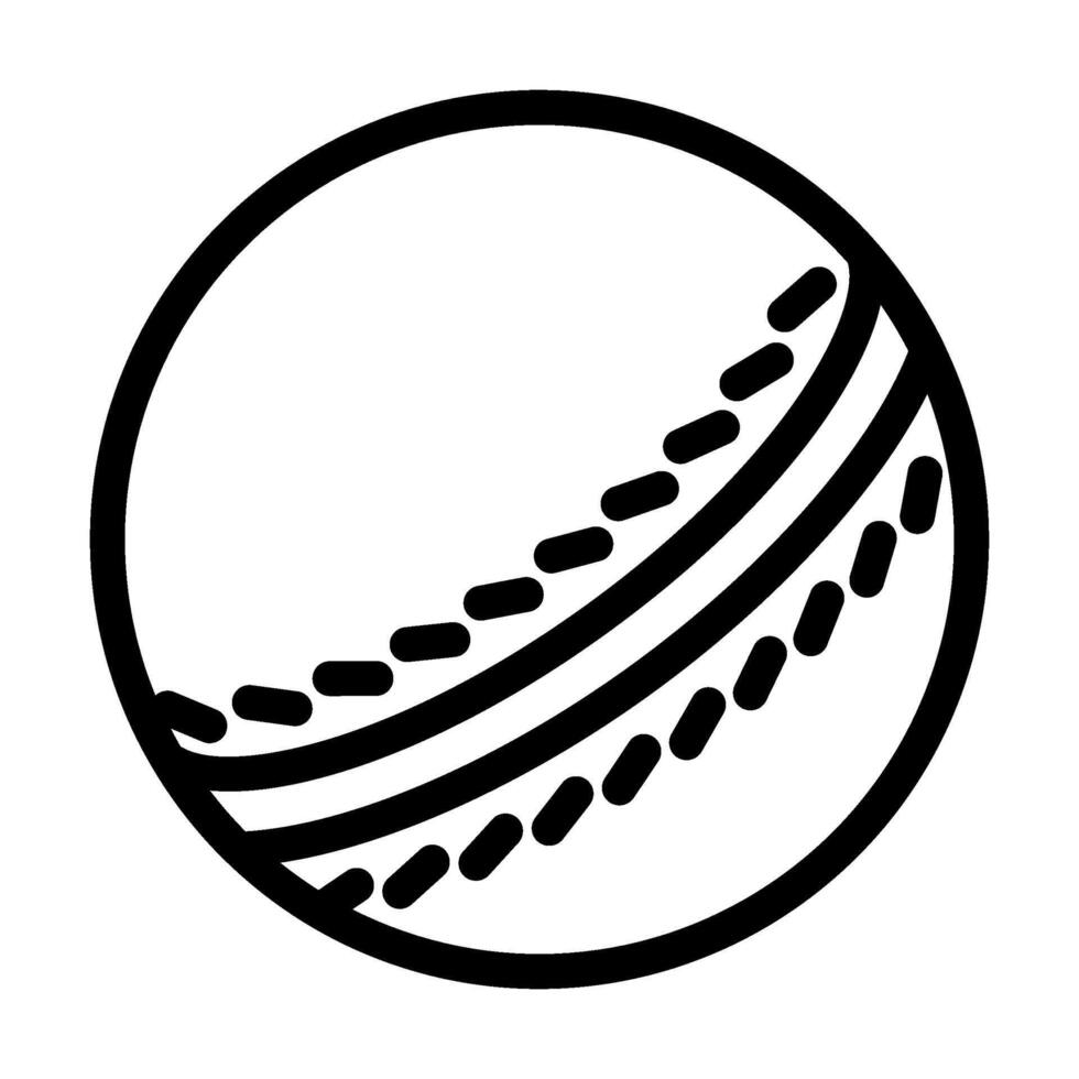 pelota juego de croquet juego línea icono vector ilustración
