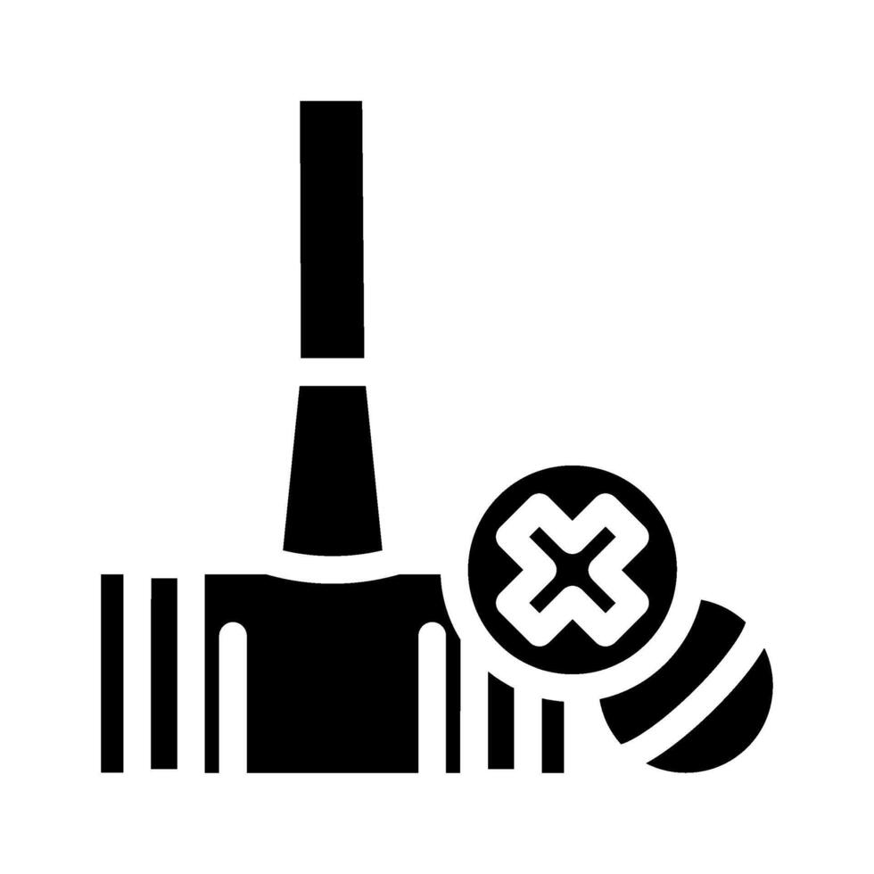 fault croquet game glyph icon vector illustration