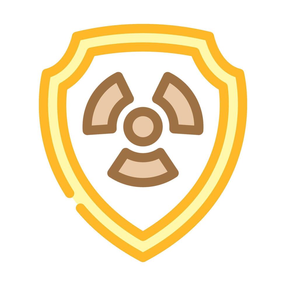 security nuclear energy color icon vector illustration