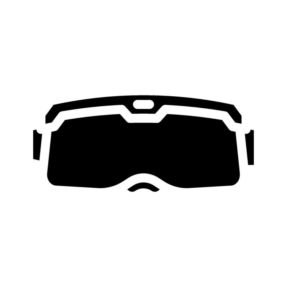 goggles paintball game glyph icon vector illustration