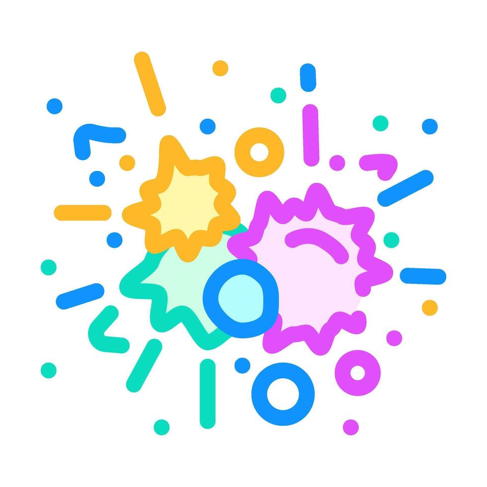 splatter paintball game color icon vector illustration