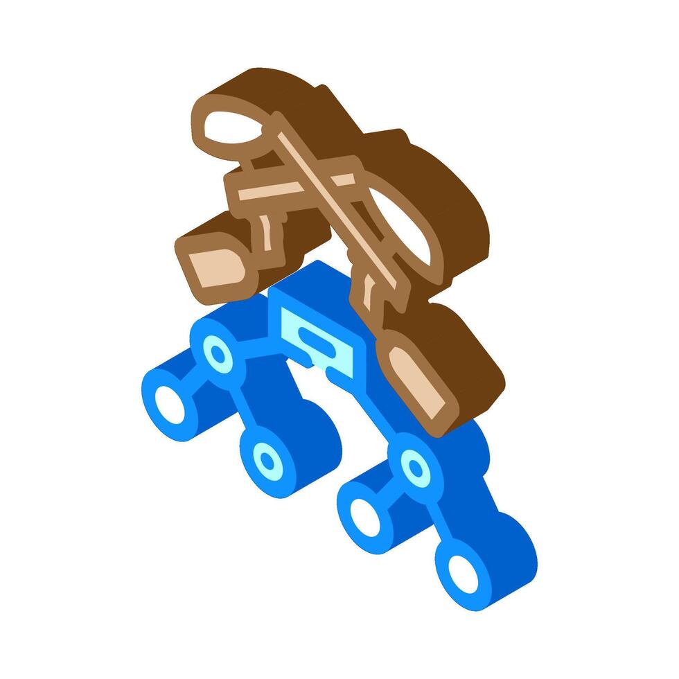 tournament paintball game isometric icon vector illustration