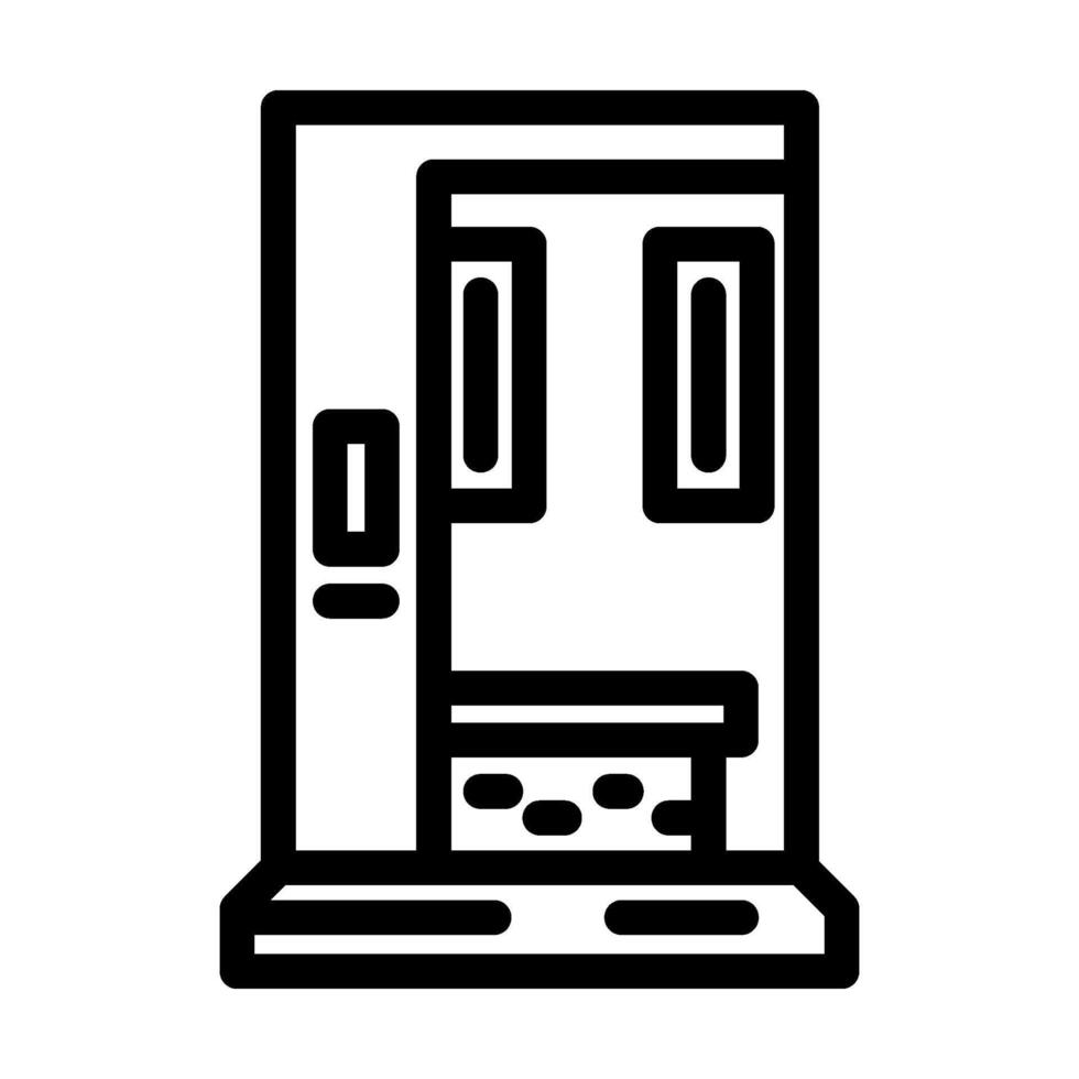 infrared sauna line icon vector illustration