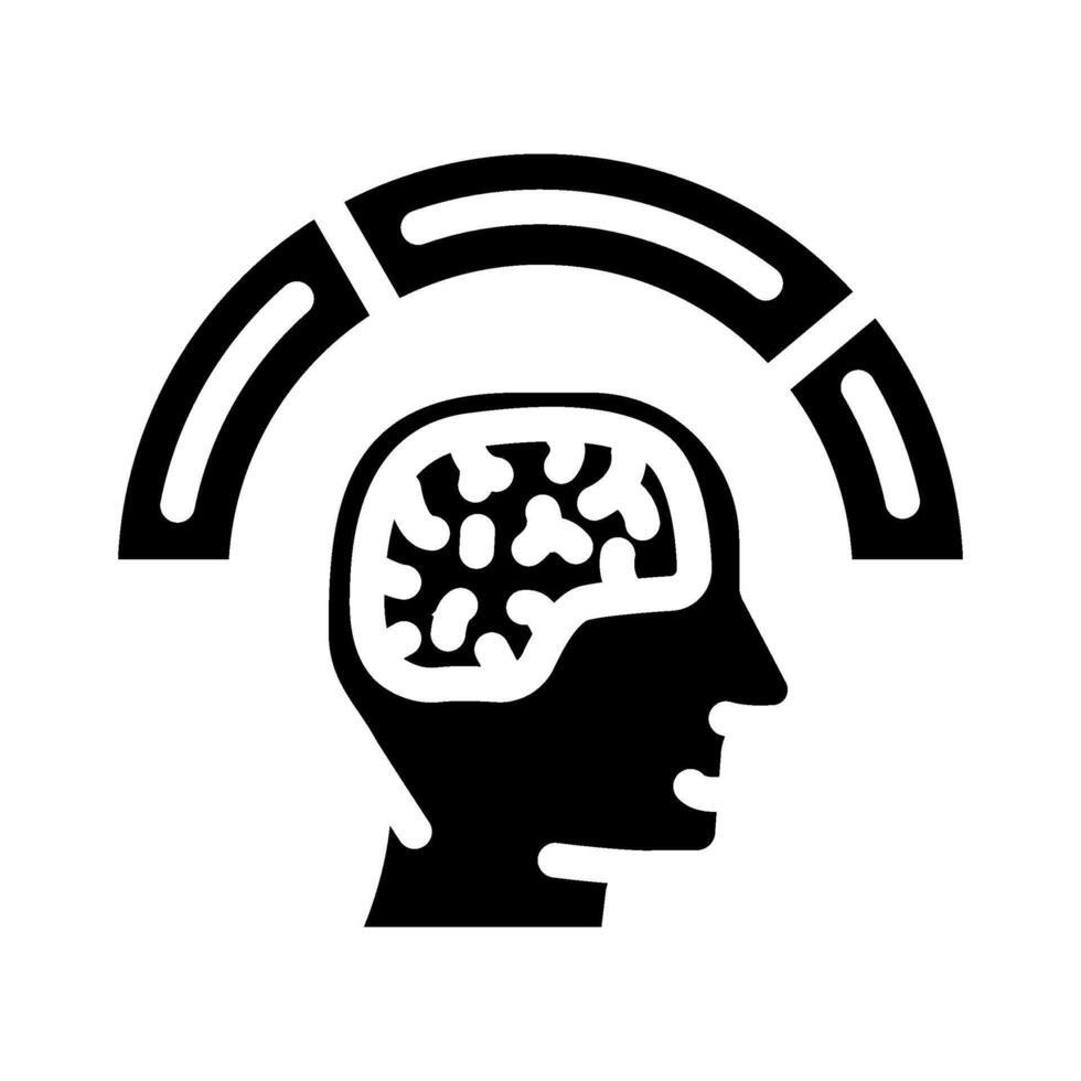 cognitive load ux ui design glyph icon vector illustration