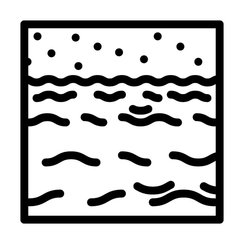 ocean waves tidal power line icon vector illustration