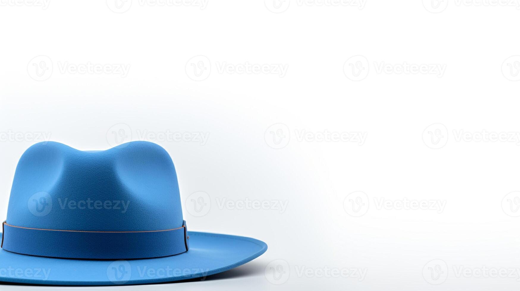 AI generated Photo of Blue Cowboy Hat isolated on white background. AI Generated