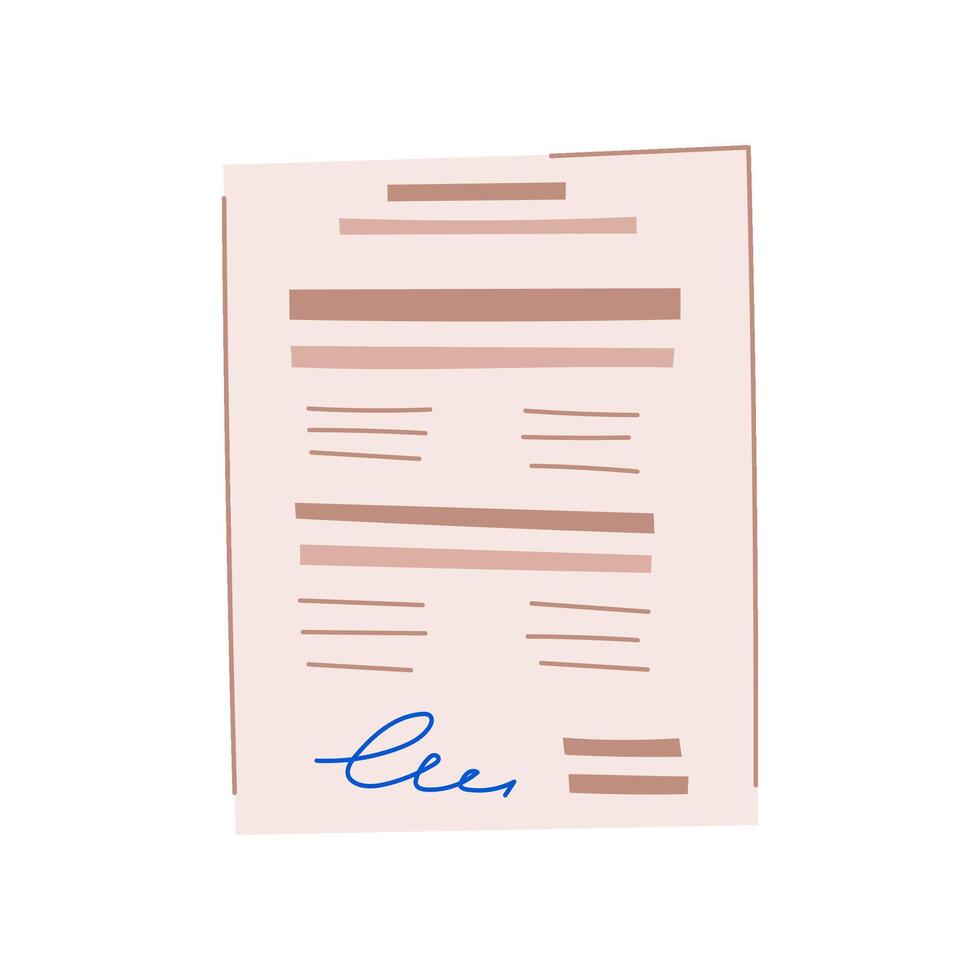 handshake business contract cartoon vector illustration
