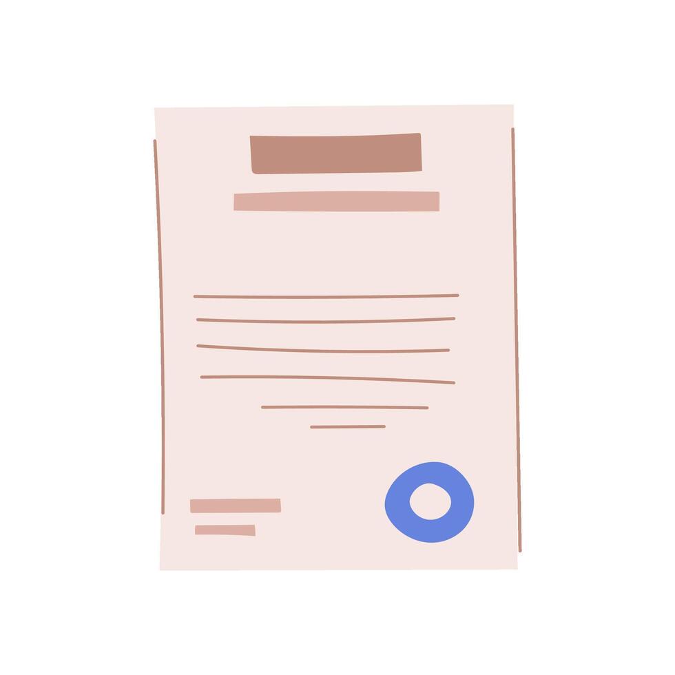 agreement business contract cartoon vector illustration