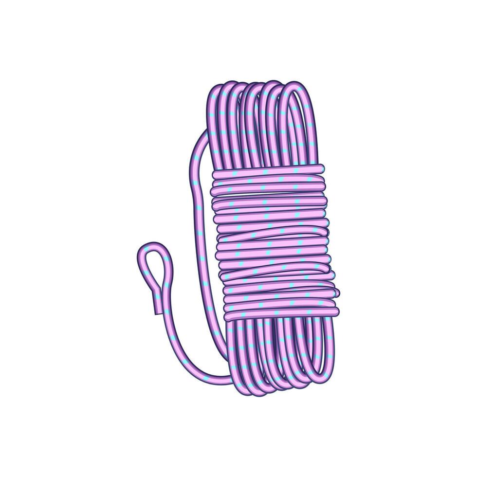 knot cord rope cartoon vector illustration