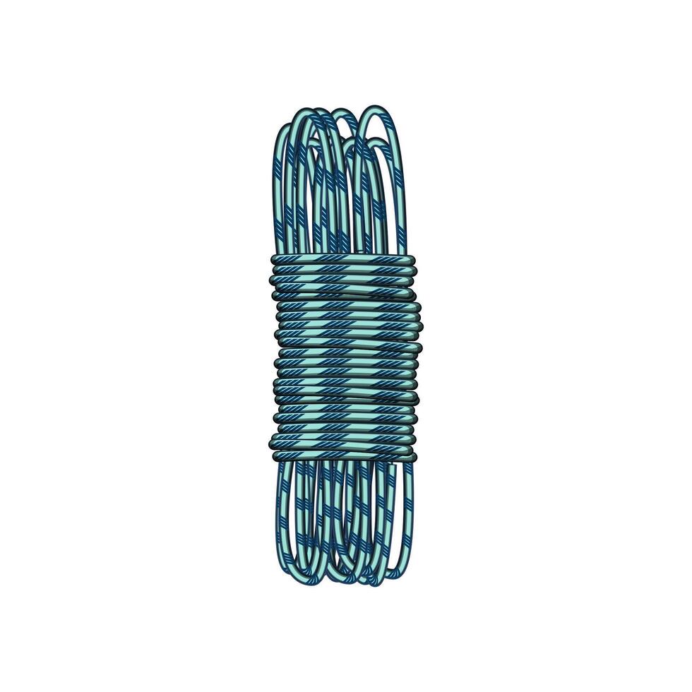 marine cord rope cartoon vector illustration