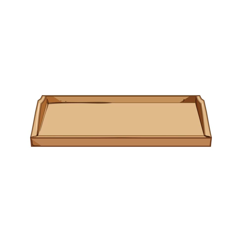 lunch food tray cartoon vector illustration