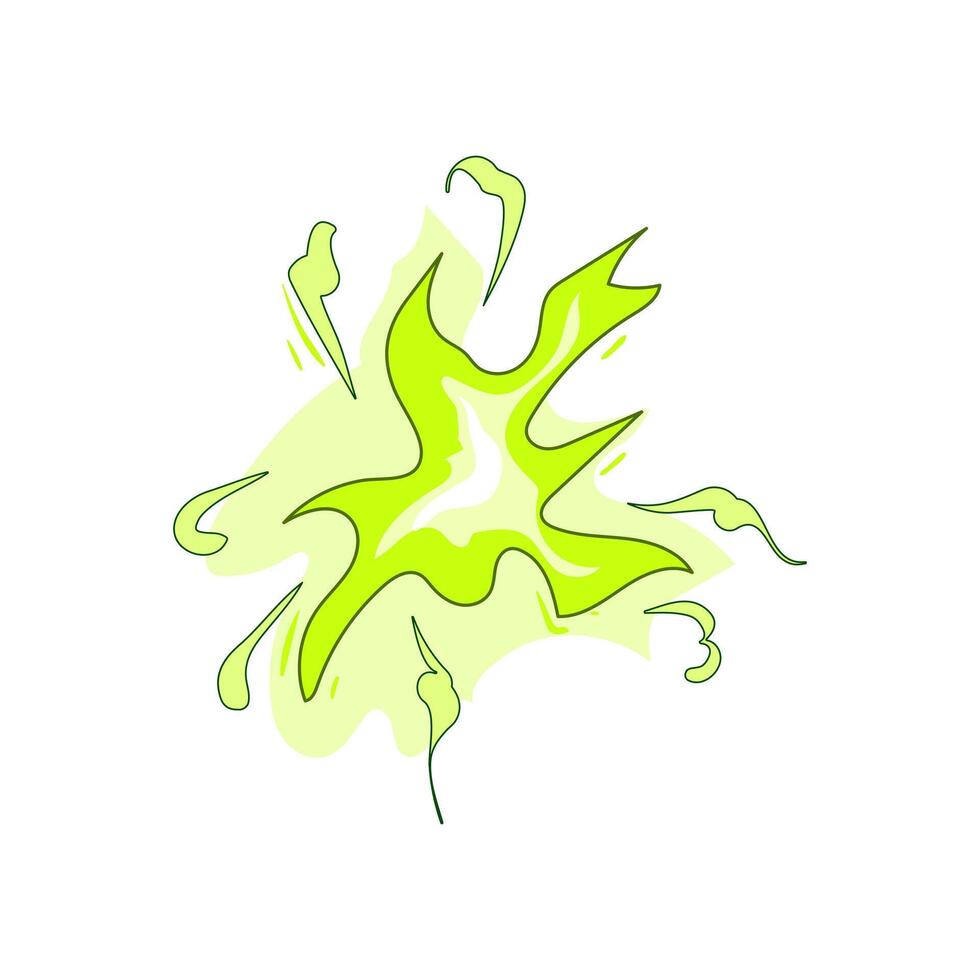 energy impact vfx cartoon vector illustration