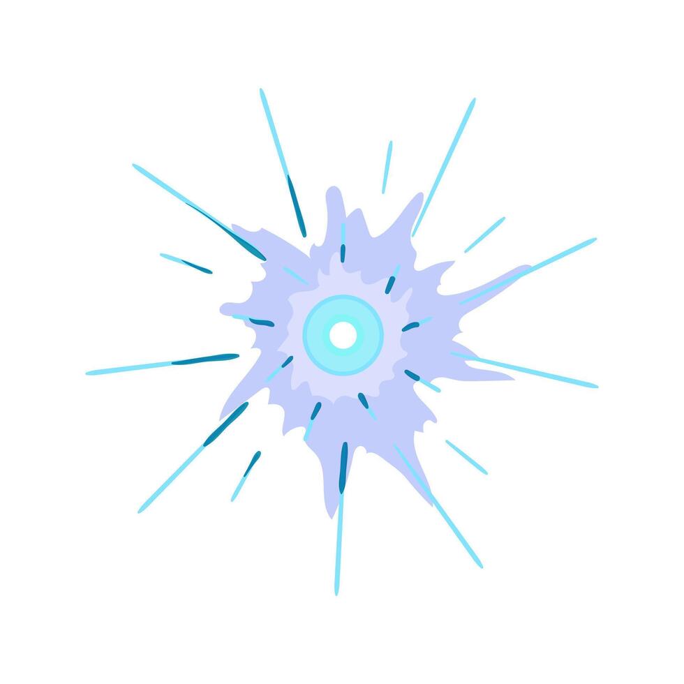 power impact vfx cartoon vector illustration