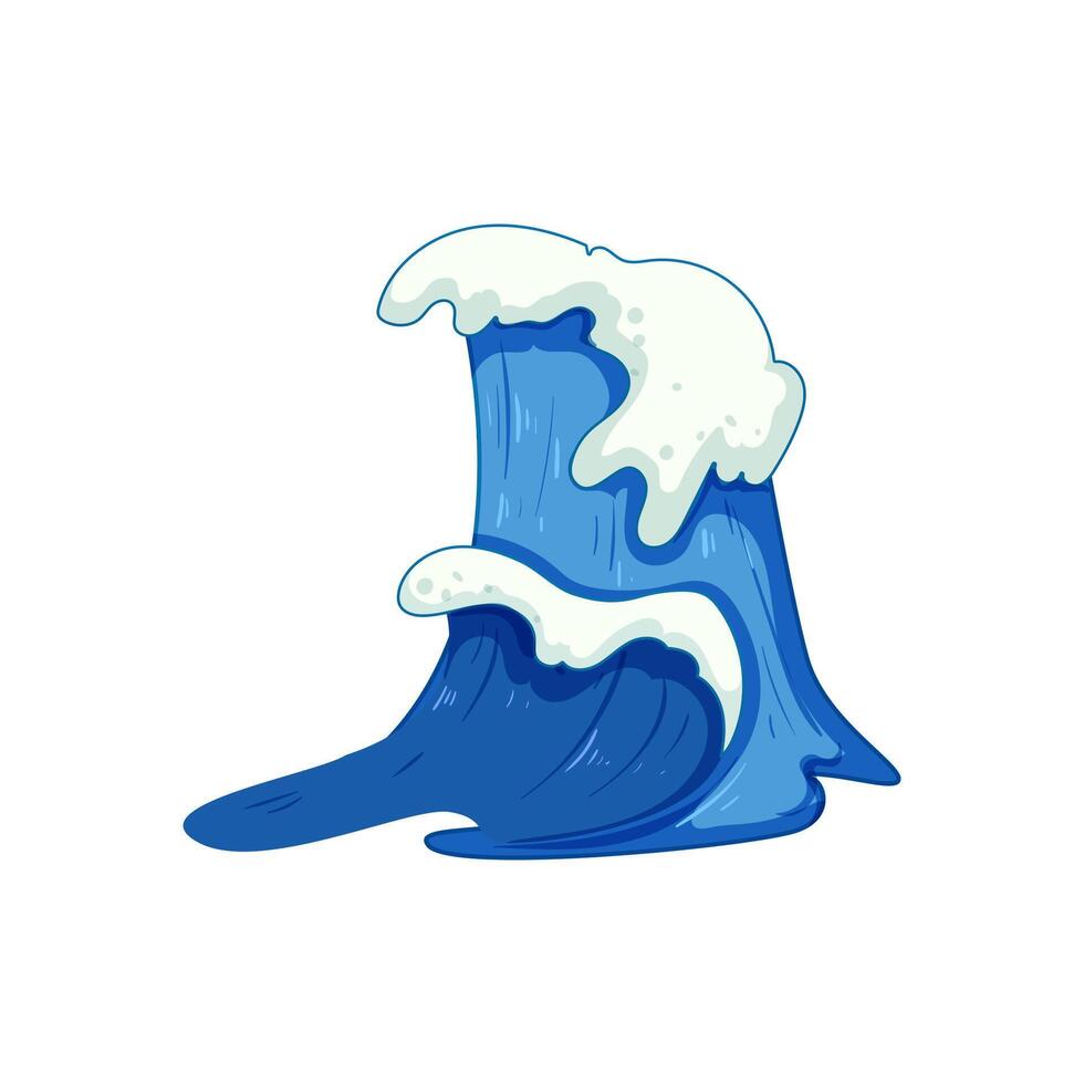 texture ocean waves cartoon vector illustration