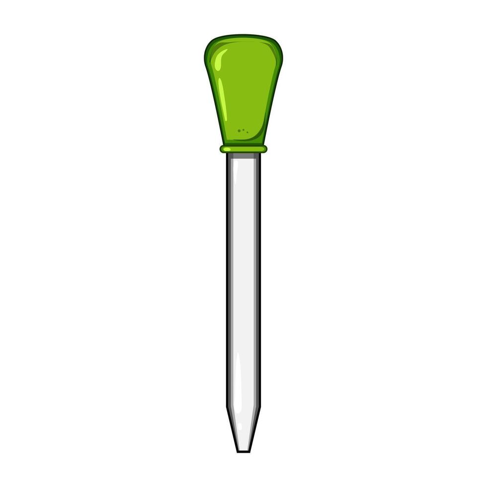 oil pipette cartoon vector illustration