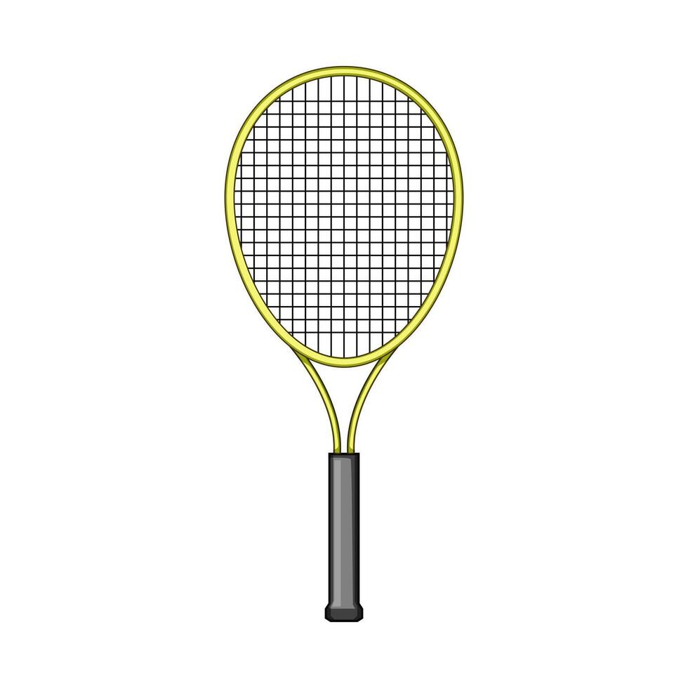 sport tennis racket cartoon vector illustration