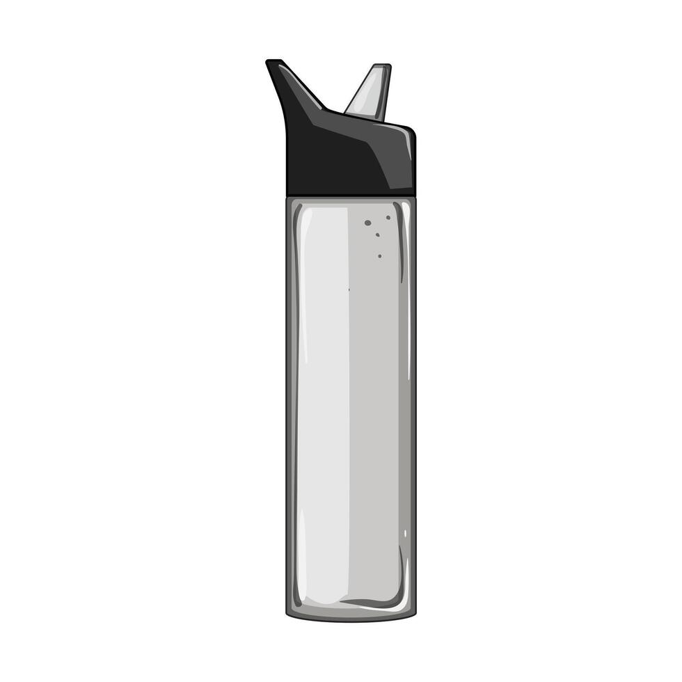 mineral water bottle cartoon vector illustration