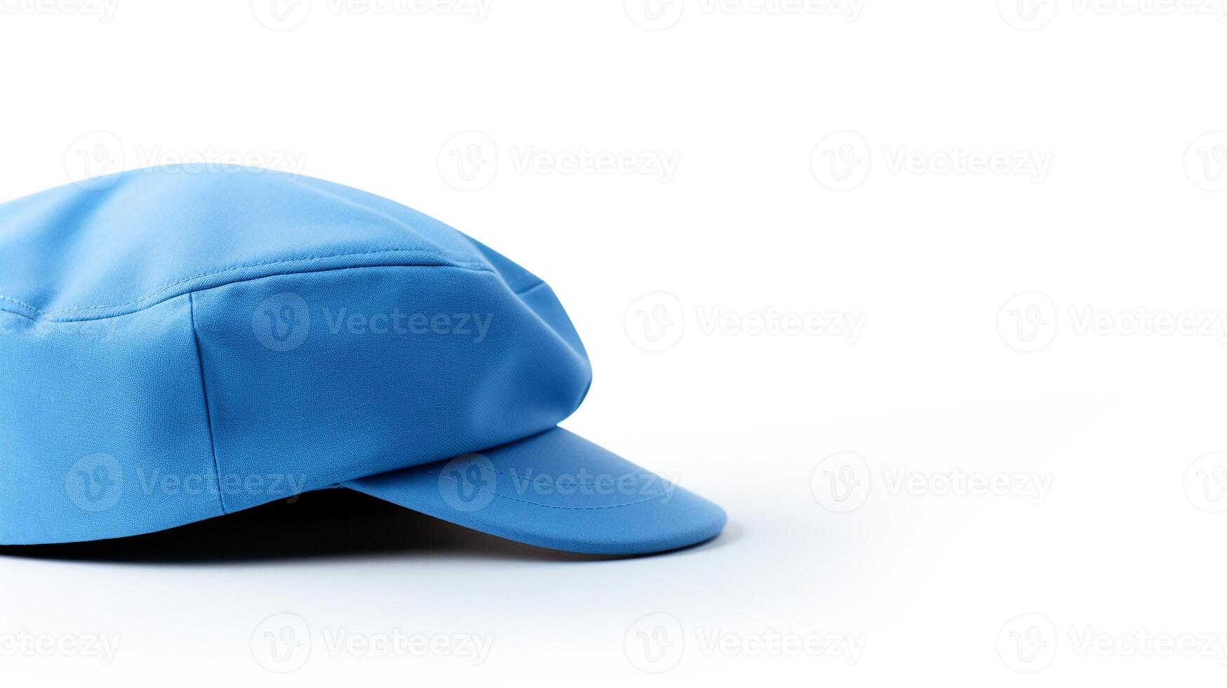 AI generated Photo of Blue Newsboy Cap isolated on white background. AI Generated