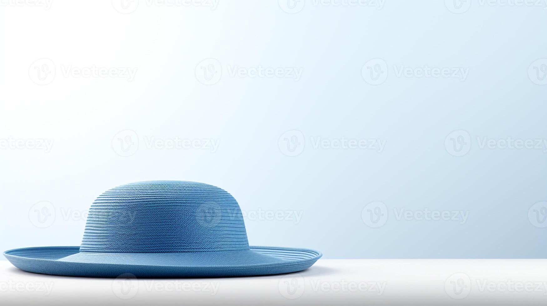 ai generado foto de azul Dom sombrero aislado en blanco antecedentes. ai generado