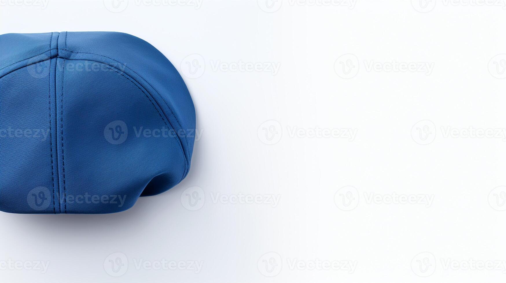 AI generated Photo of Blue Flat Cap isolated on white background. AI Generated