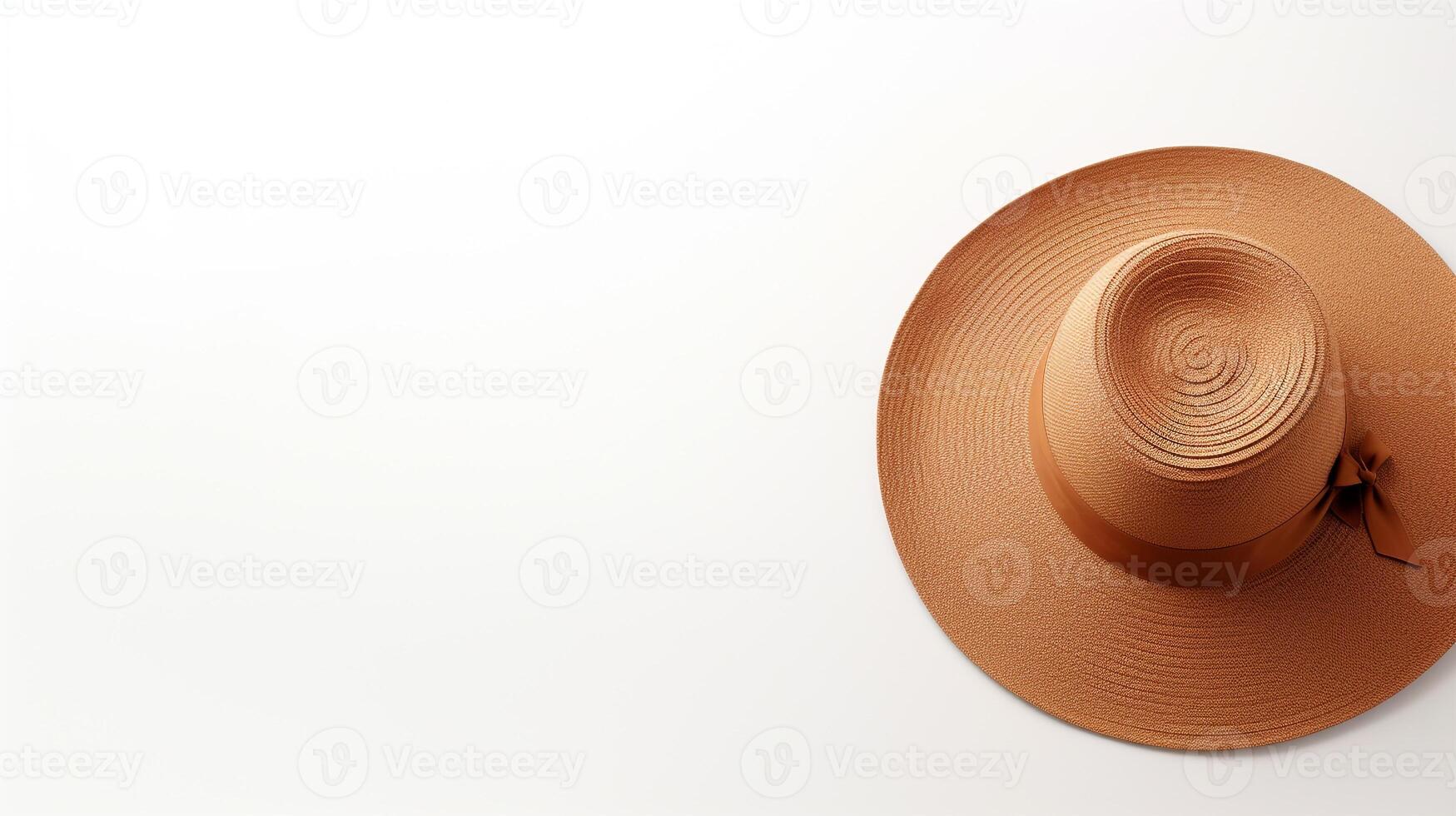 ai generado foto de marrón Dom sombrero aislado en blanco antecedentes. ai generado