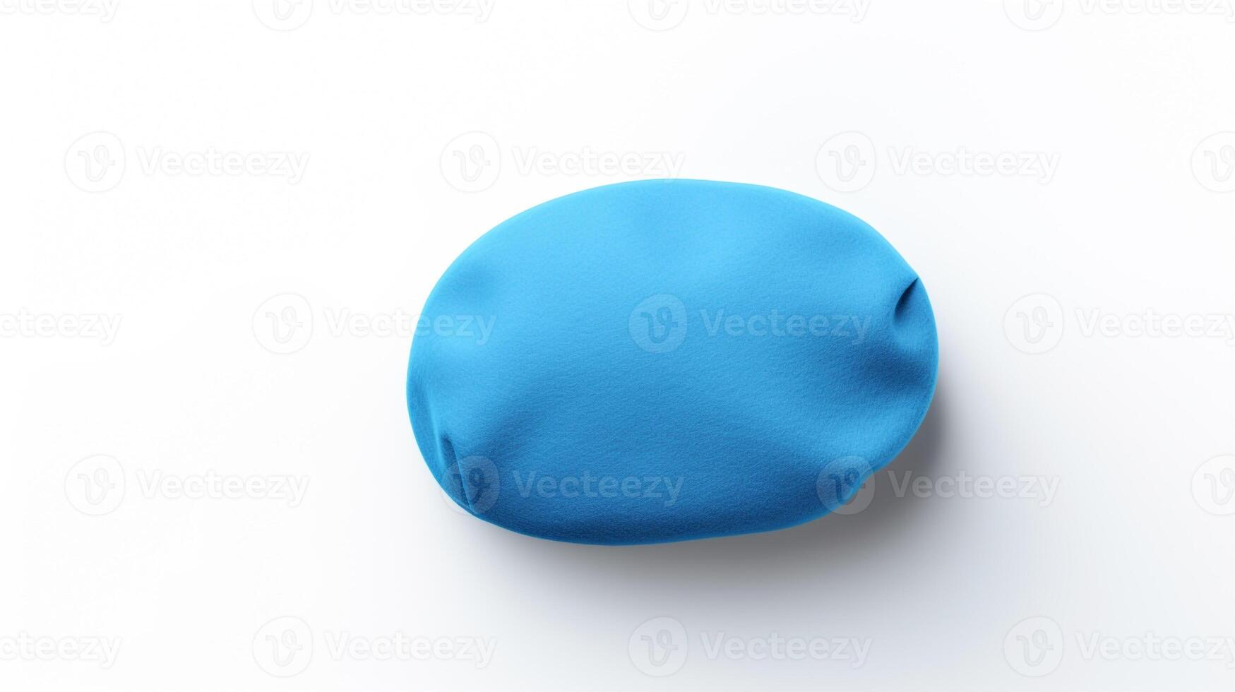 AI generated Photo of Blue Beret Hat isolated on white background. AI Generated