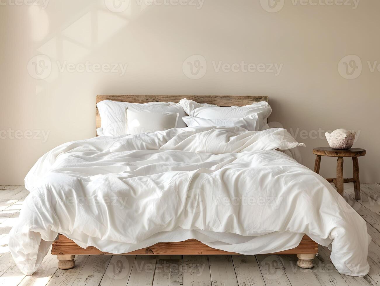 AI generated Beds call to return after breakfast second sleep photo