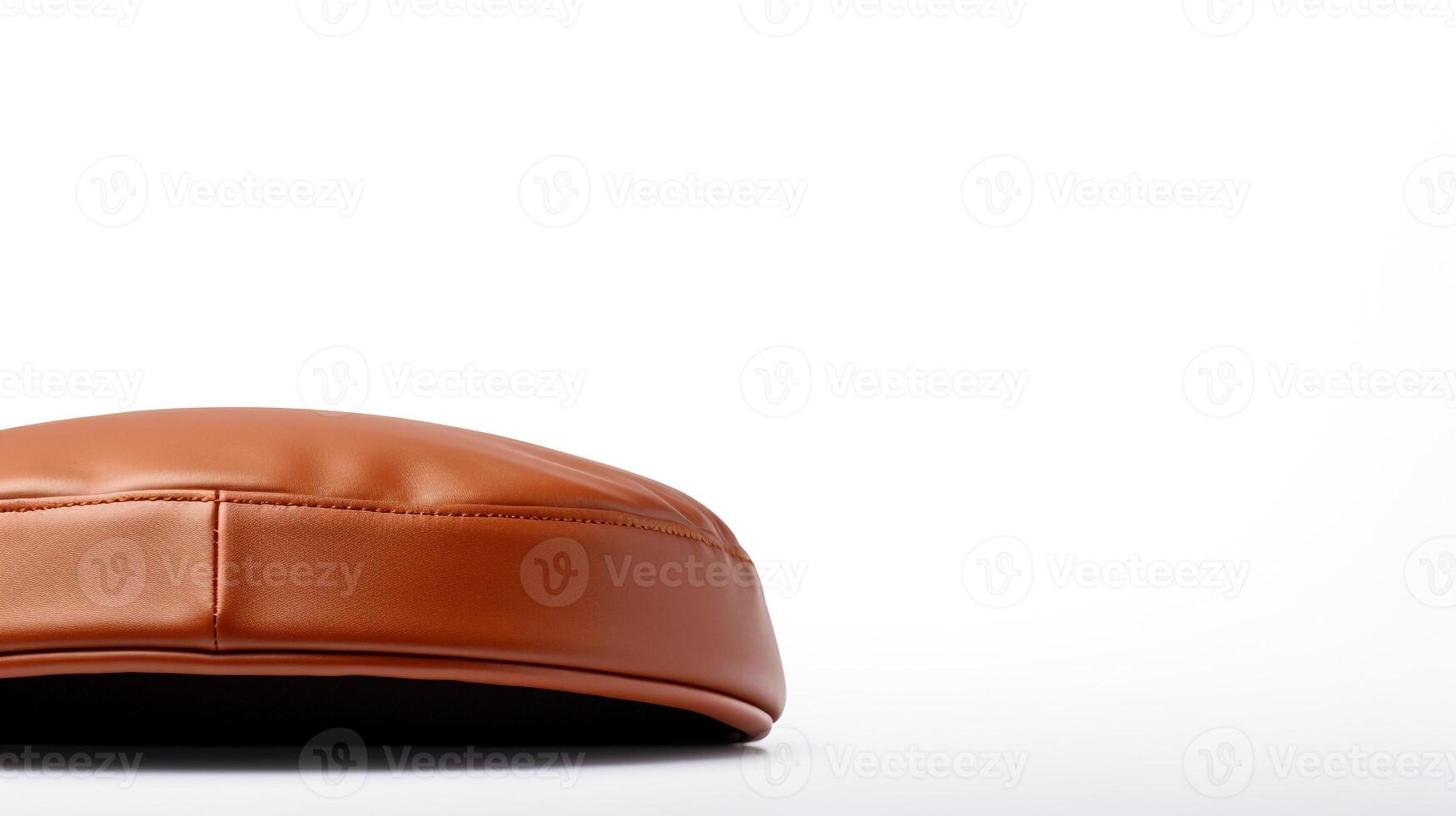 AI generated Photo of Brown Flat Cap isolated on white background. AI Generated