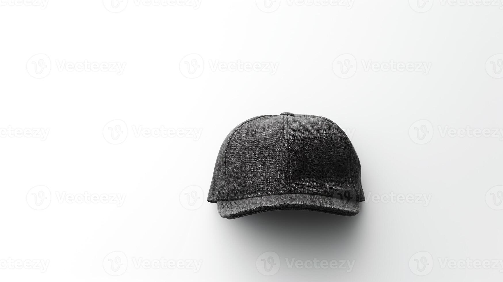 ai generado foto de carbón plano gorra aislado en blanco antecedentes. ai generado