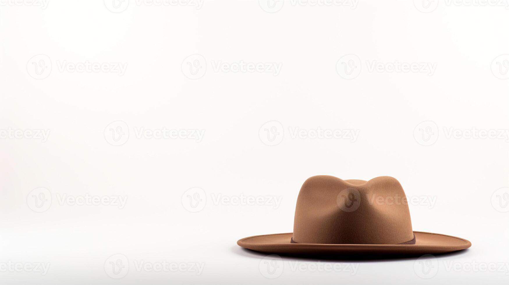 ai generado foto de camello fedora sombrero aislado en blanco antecedentes. ai generado