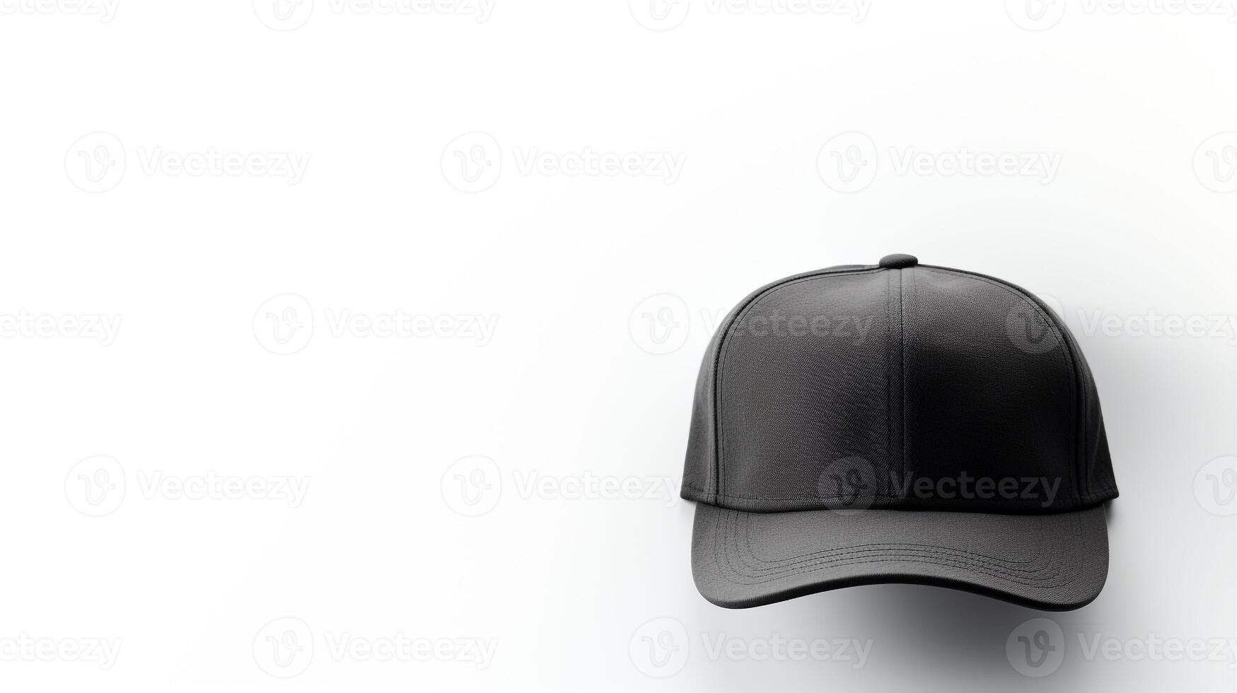 ai generado foto de carbón plano gorra aislado en blanco antecedentes. ai generado