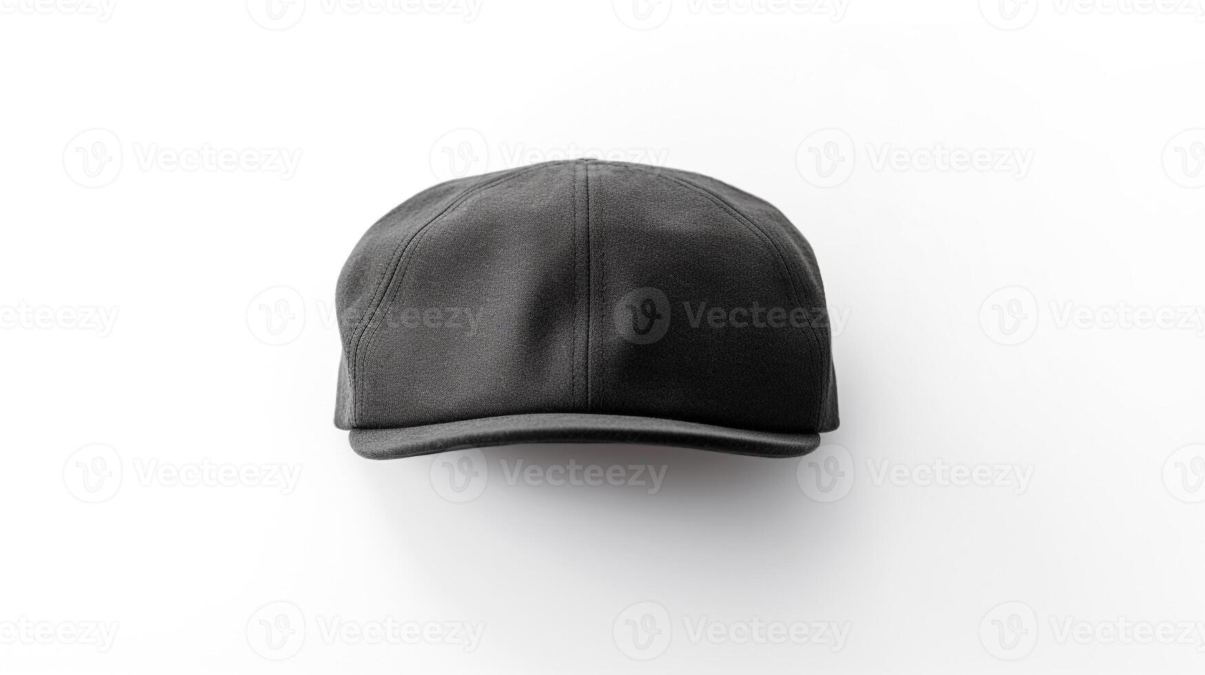 AI generated Photo of Charcoal Newsboy Cap isolated on white background. AI Generated