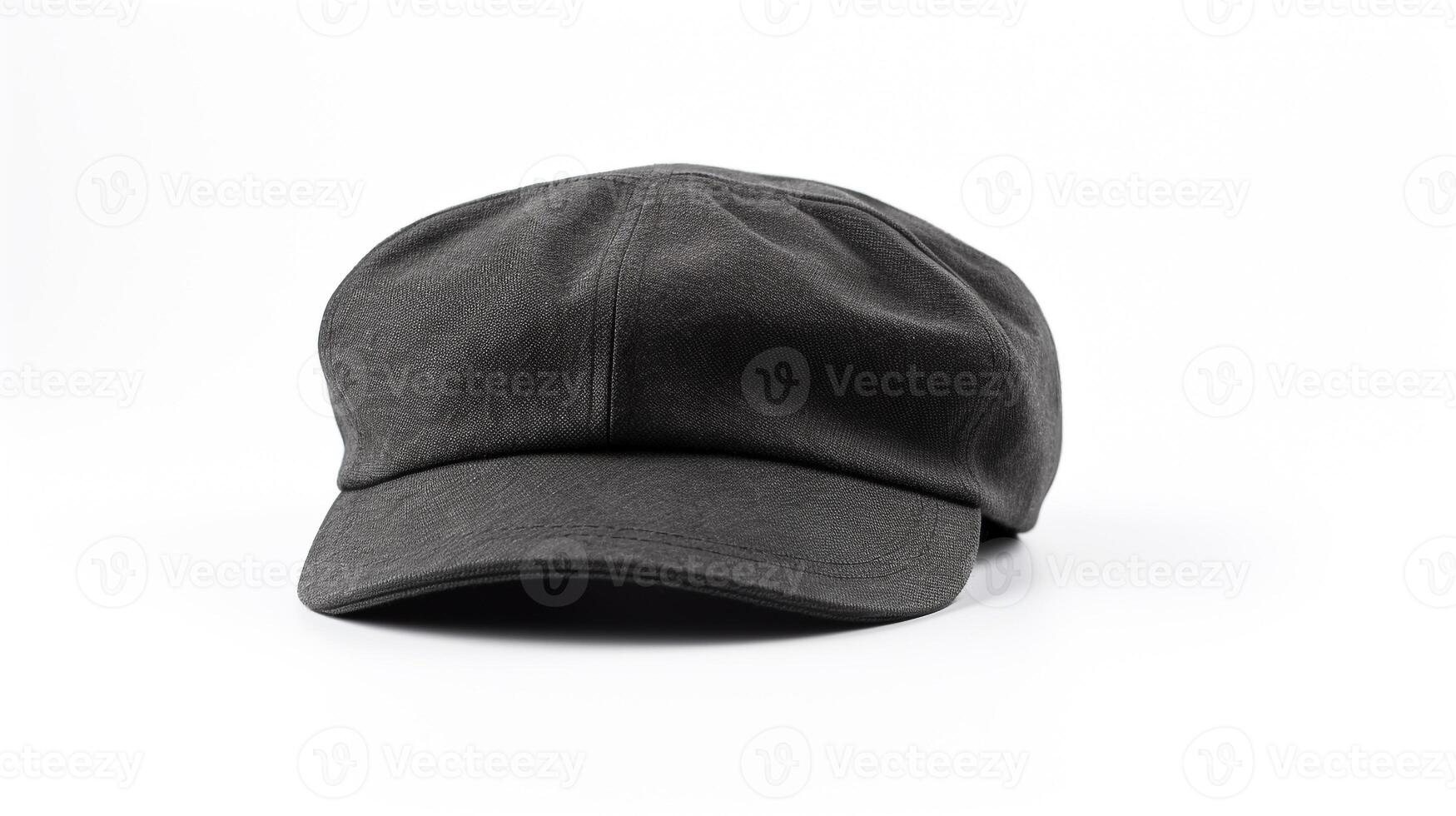 ai generado foto de carbón vendedor de periódicos gorra aislado en blanco antecedentes. ai generado