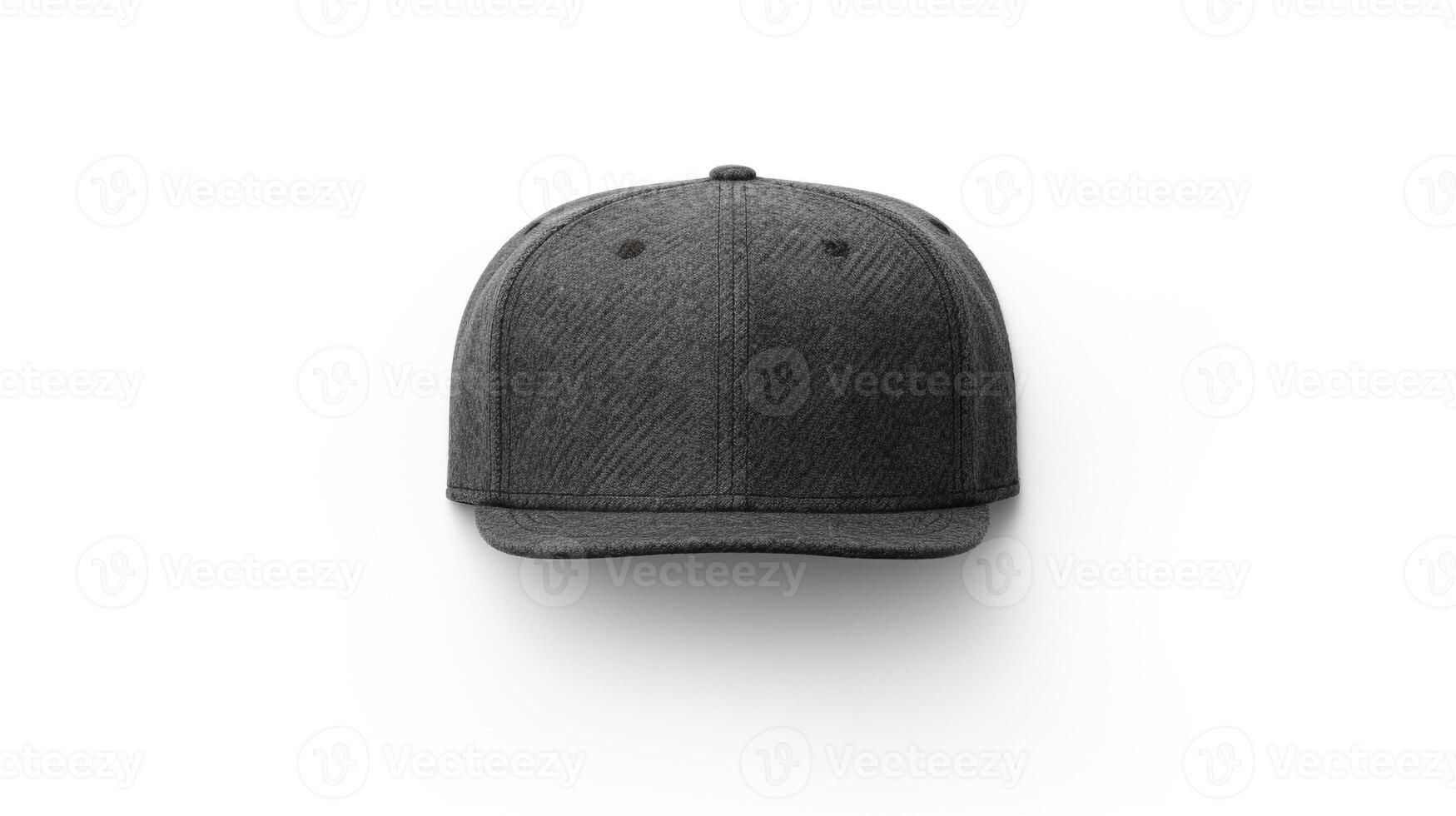 AI generated Photo of Charcoal Flat Cap isolated on white background. AI Generated